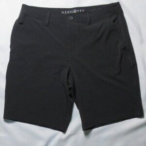 HANG TEN mens HYBRID shorts DARK GRAY summer SURFER quick dry SIZE 38